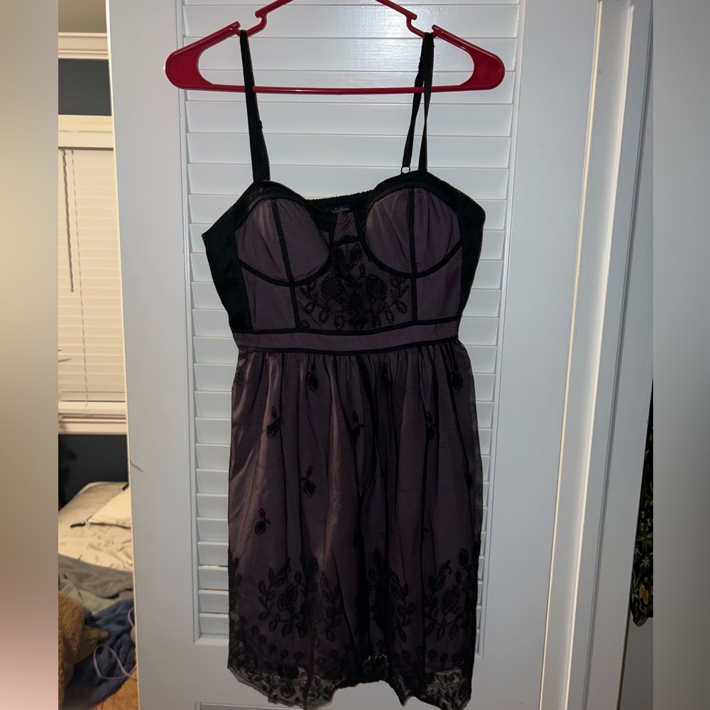 Purple and Black dress